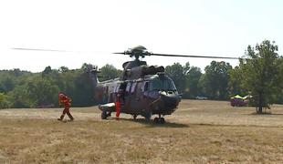 Helikopterji Slovenske vojske avgusta poleteli na pomoč 102-krat