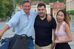 Borut Pahor pomotoma pokvaril zaroko para #foto