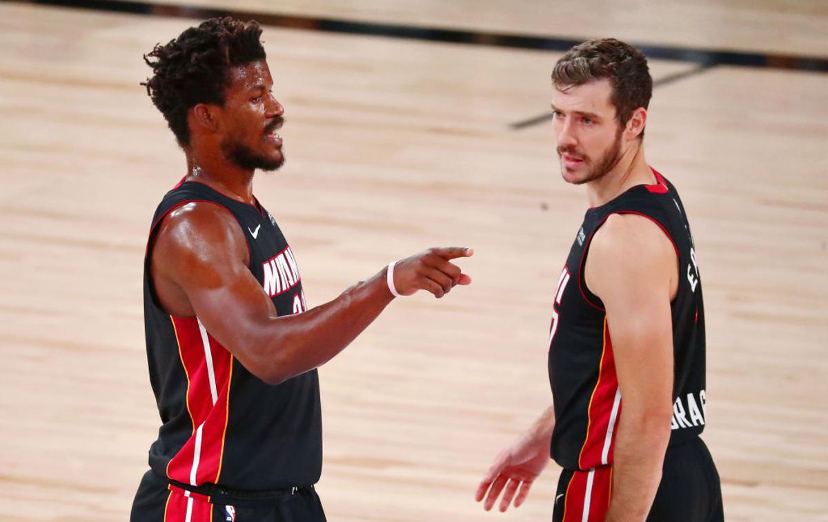 Jimmy Butler Goran Dragić | Pri Miami Heat bodo najverjetneje morali zdržati brez Gorana Dragića.  | Foto Getty Images