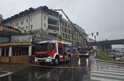 Požar sredi Maribora: na terenu poklicni in prostovoljni gasilci #foto #video