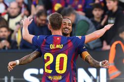 Barcelona po ekspresnem šoku do preobrata in vrha lestvice