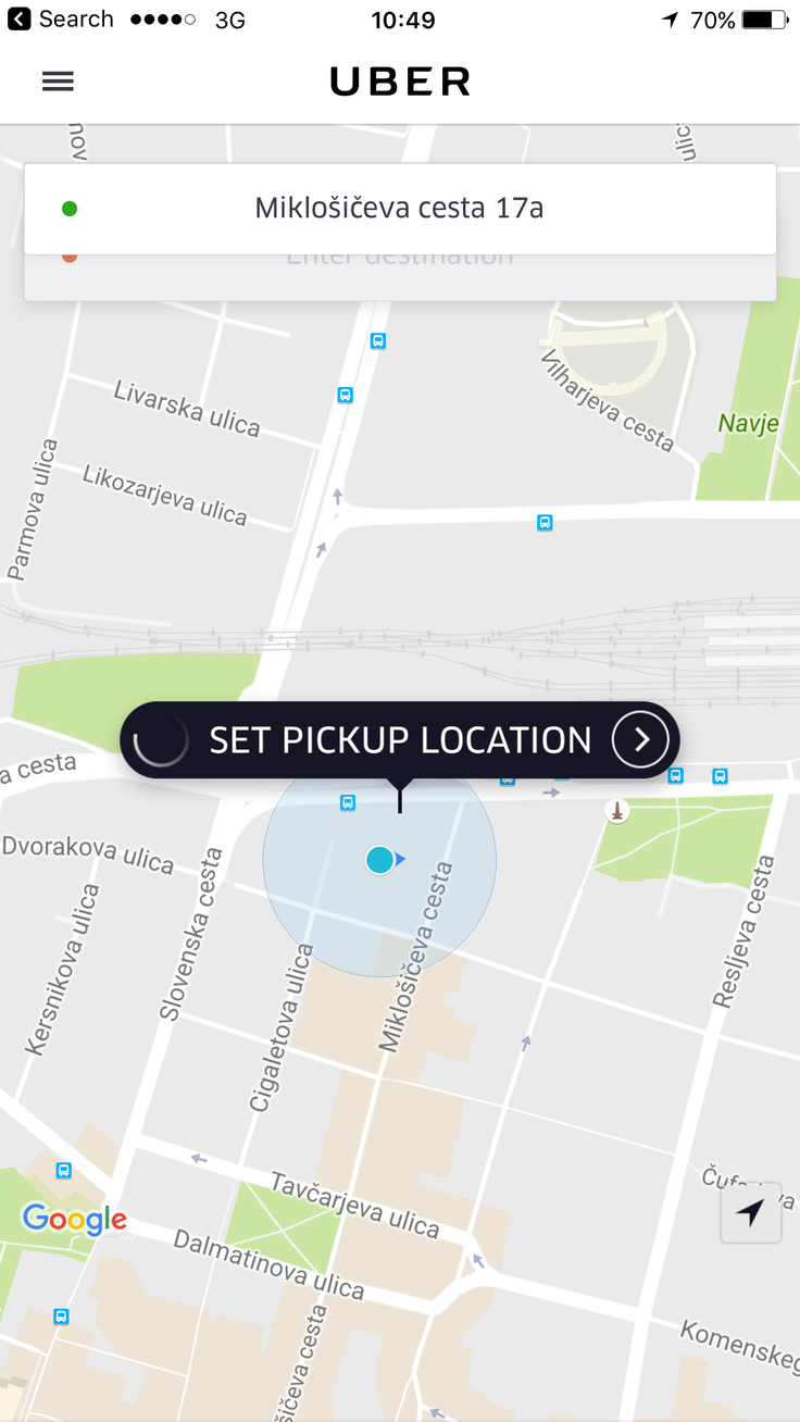 Bomo lahko že prihodnje leto prevoz prek Uberja naročili tudi v središču Ljubljane? | Foto: Gregor Pavšič