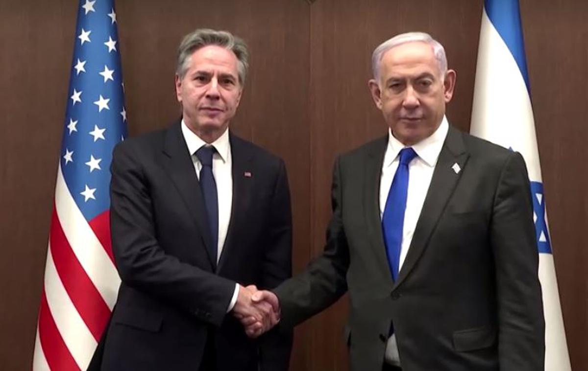 Antony Blinken, Benjamin Netanjahu | "V današnjem pogovoru s predsednikom vlade in visokimi uradniki sem izrazil globoko zaskrbljenost zaradi dejanj in retorike, tudi vladnih uradnikov, ki podpihujejo napetosti, ki zmanjšujejo mednarodno podporo in bolj omejujejo varnost Izraela," je dejal Blinken. | Foto Reuters