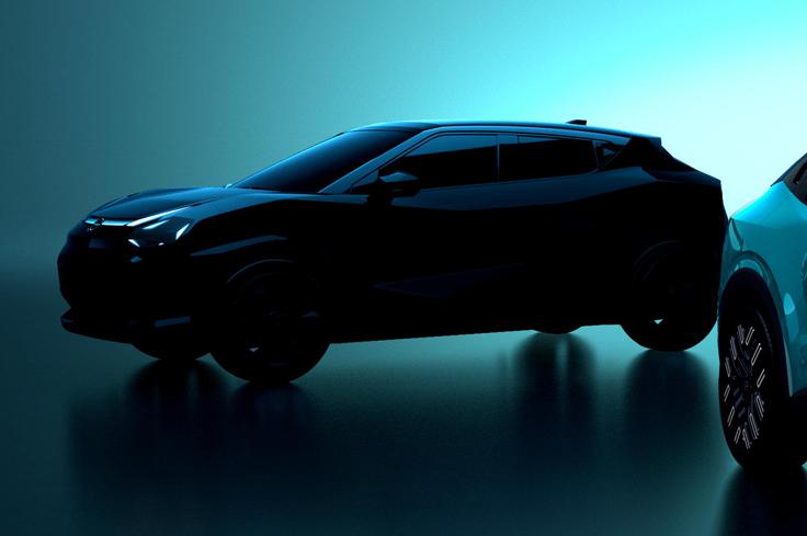 Za zdaj še precej zakriti električni nissan juke | Foto: Nissan