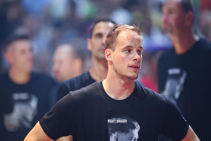 Klemen Prepelič se je v soboto mudil v Stožicah, kjer je bil del poslovilne tekme Gorana Dragića. | Foto: www.alesfevzer.com