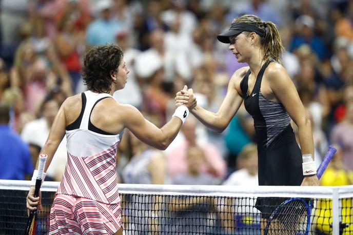 Carla Suarez-Navarro in Marija Šarapova | Madison Keys se je brez težav uvrstila v četrtfinale. | Foto Guliver/Getty Images