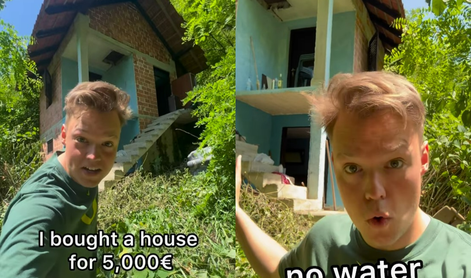 Hiša na Balkanu za pet tisoč evrov? Kupil jo je ameriški vplivnež. #video