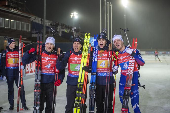 Emilien Jacquelin, biatlon, štafeta | Emilien Jacquelin je Franciji pomagal do štafetne zmage. | Foto Guliverimage