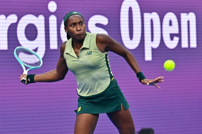 Coco Gauff | Coco Gauff je izpadla v drugem krogu turnirja v Katarju. | Foto Guliverimage