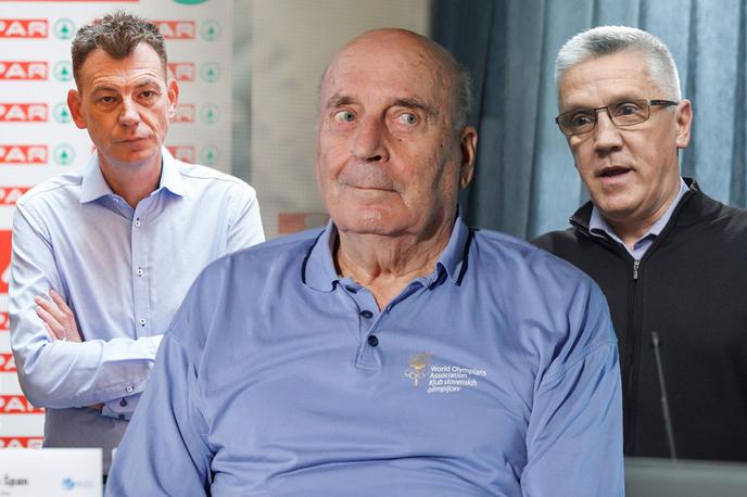Gašper Okorn Ivo Daneu Peter Vilfan | Gašper Okorn in Peter Vilfan sta bila ogorčena nad dejstvom, da so odstrnaili Iva Daneua iz dvorane Hale Tivoli. | Foto STA