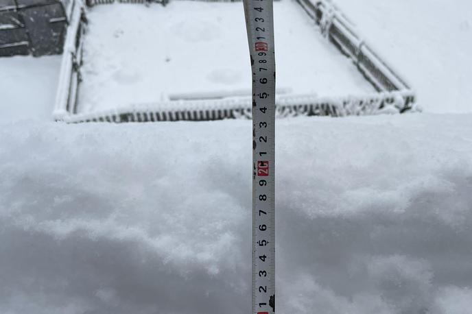 Sneg | Fotografija Aleša Gorze s Koroške.  | Foto Meteoinfo / Facebook