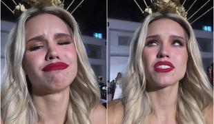 Smola Slovenke na izboru Miss Universe: poglejte, kaj se ji je zgodilo #video