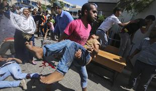 Že tretji napad na šolo ZN v Gazi
