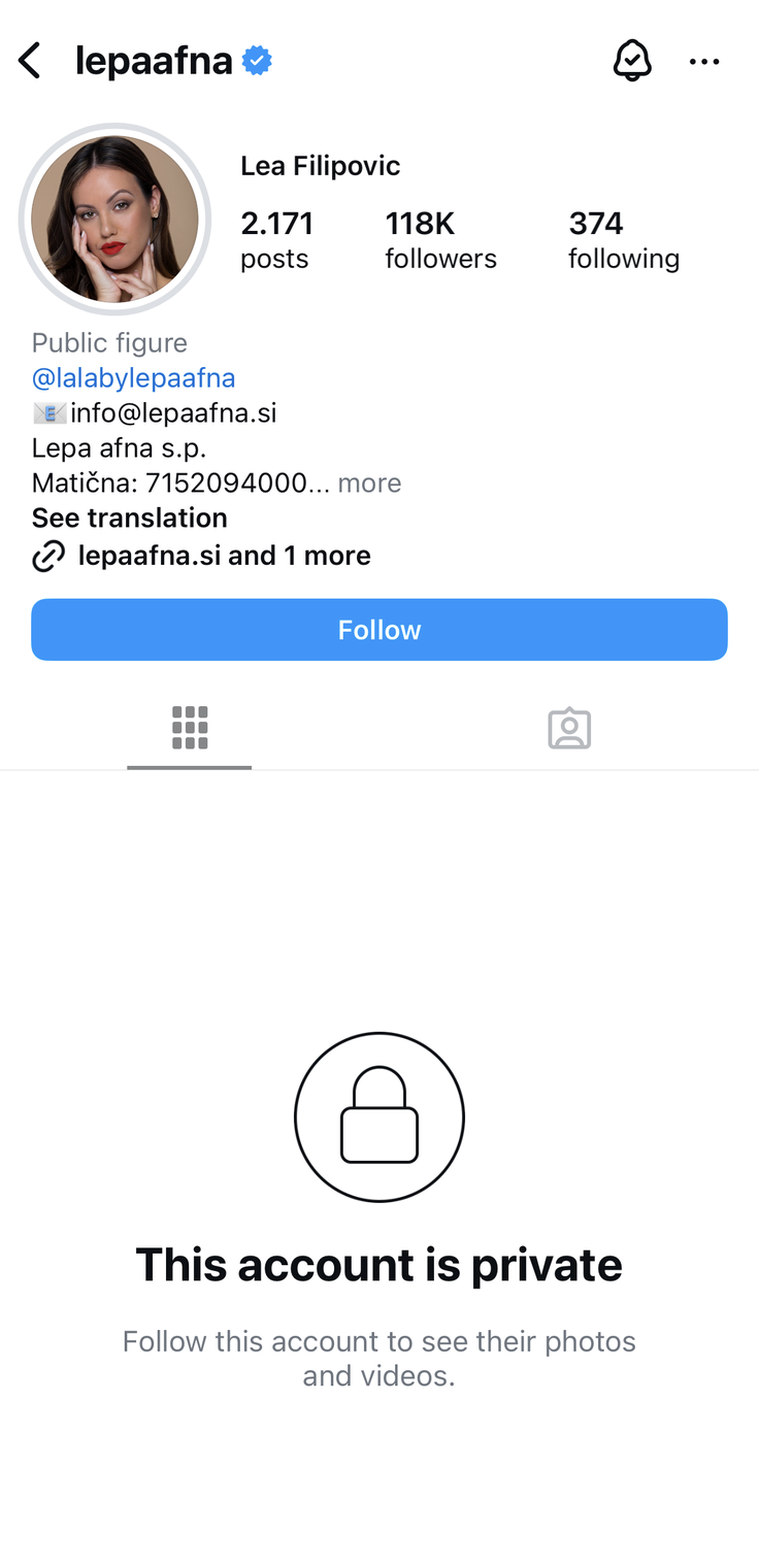 Donat_Lepa Afna_zaprt profil_mock | Foto: 