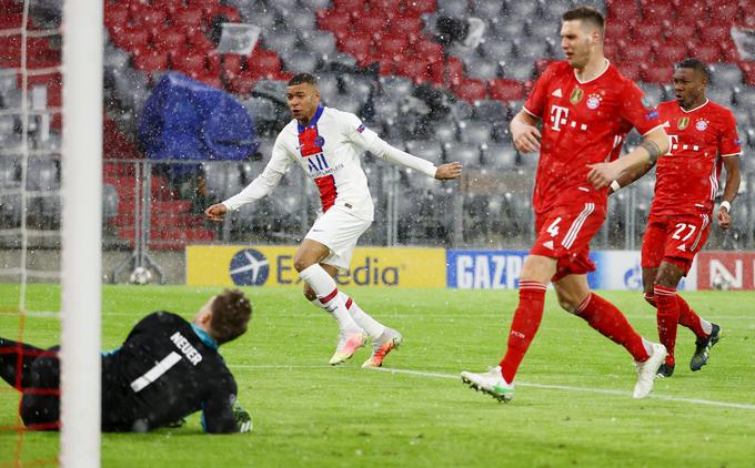 PSG je v prvi četrtfinalni tekmi lige prvakov na Bavarskem premagal Bayern s 3:2. | Foto: Reuters