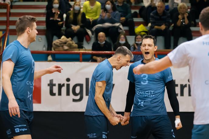 Calcit Volley | Kamničani so v Zagrebu vknjižili prvo zmago v tej sezoni srednjeevropske lige. | Foto Klemen Brumec