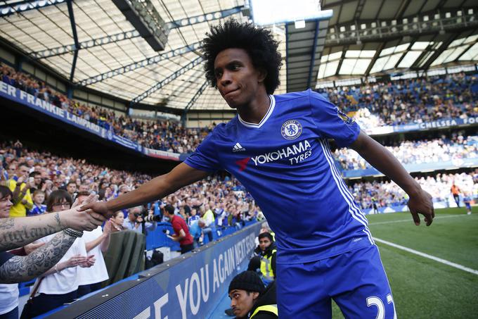 Willian je danes eno od močnih orožij Chelseaja. | Foto: Reuters