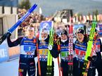 biatlon, štafeta, Vetle Sjaastad Christiansen, Sturla Holm Laegreid, Johan- Olav Botn, Johannes Dale Skjevdal