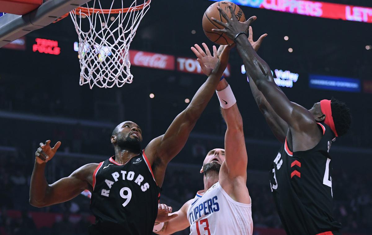 Serge Ibaka | Toronto ohranja primat najboljše ekipe lige NBA, moštvo LA Clippers je ponoči premagal z rezultatom 123:99. | Foto Getty Images