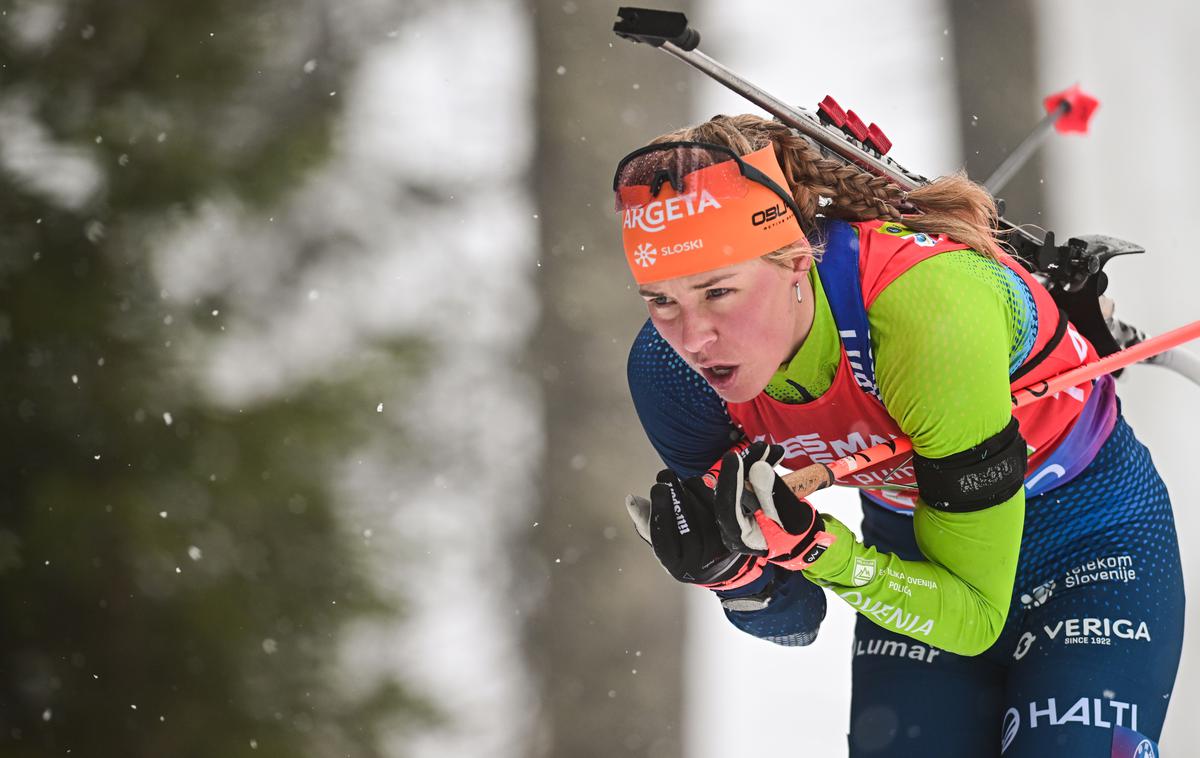 Anamarija Lampič, Pokljuka 2025 | Pokljuški svetovni pokal v biatlonu se je končal z nedeljsko tekmo mešanih štafet. | Foto Aleš Fevžer