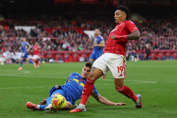 Jaka Bijol je spopad z Nottingham Forestom začel v prvi enajsterici Leedsa. | Foto: Reuters