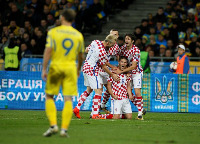 Andrej Kramarić je z dvema zadetkoma poskrbel za zmago Hrvaške v Ukrajini. | Foto: Reuters