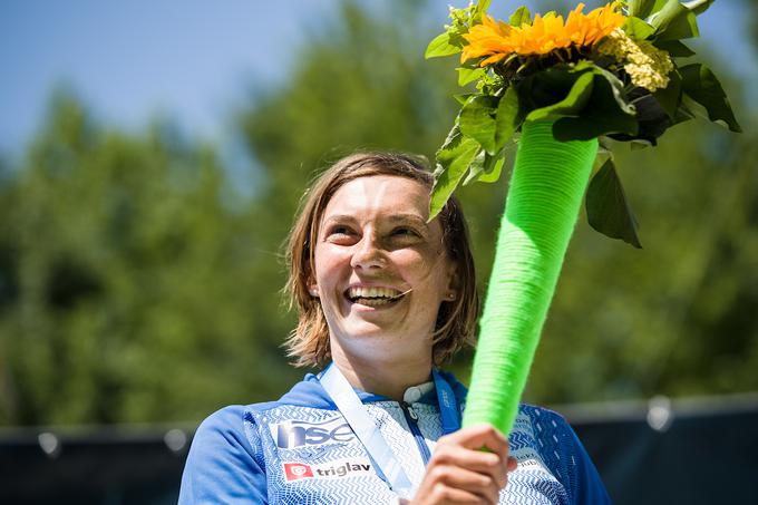 Eva Terčelj je bila letos na tekmi svetovnega pokala v Tacnu druga. | Foto: Saša Pahič Szabo/Sportida