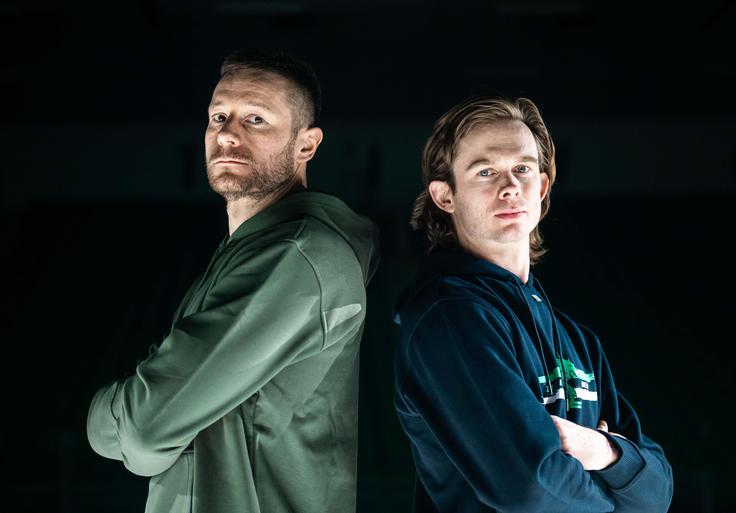 "Odločitev je bila zagotovo lažja. Pa ne v smislu priti sem, ampak bolj v smislu posloviti se od Bremerhavna." | Foto: Domen Jančič/HK Olimpija