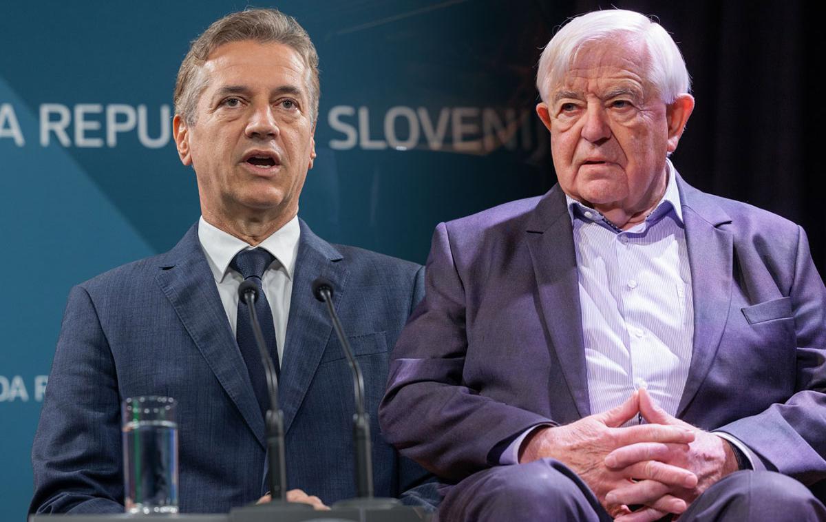 Robert Golob in Milan Kučan | Kučan priznava, da se je aktualna vlada lotila vprašanj, ki so jih prejšnje oblasti dolgo zanemarjale. Po njegovih besedah gre za teme, kot so razmere v zdravstvu, stanovanjska politika, skrb za starejše, pokojninski sistem, plačna razmerja v javnem sektorju, pa tudi vprašanja energetske prihodnosti in prihodnosti gospodarskih dejavnosti z visoko dodano vrednostjo.  | Foto STA