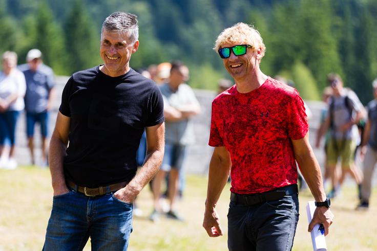 Peter Slatnar in Gorazd Pogorelčnik | Foto: Grega Valančič