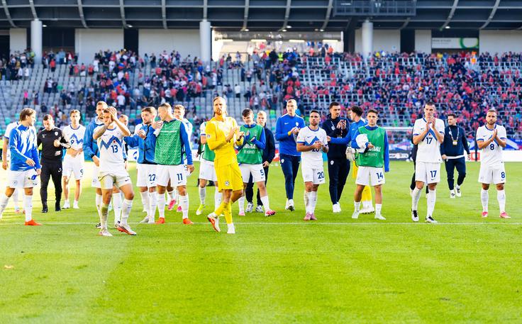 Slovenski nogometaši so na domačih tleh po hudem boju, v katerem so jih gostje zelo namučili, osvojili točko proti Škotski. | Foto: Nik Moder
