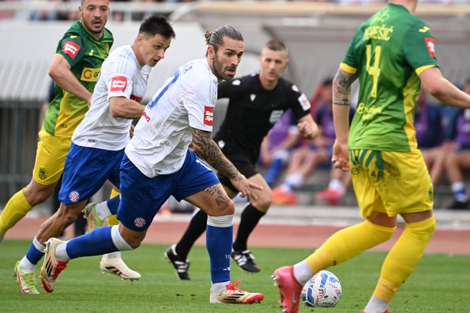 Hajduk je v 33. krogu domačega prvenstva na drugem mestu s 56 točkami, toliko jih ima tudi vodilna Rijeka. | Foto: Guliverimage