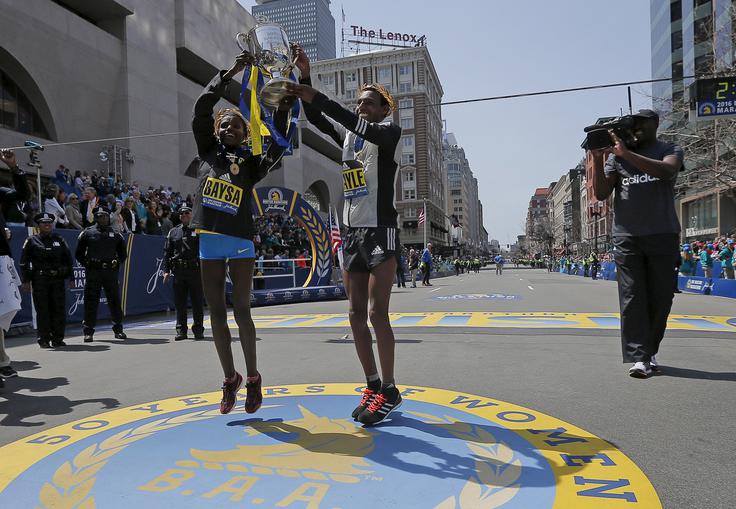 Boston maraton Hayle in Baysa Se bosta lanska zmagovalca veselila tudi letos? | Foto: Reuters