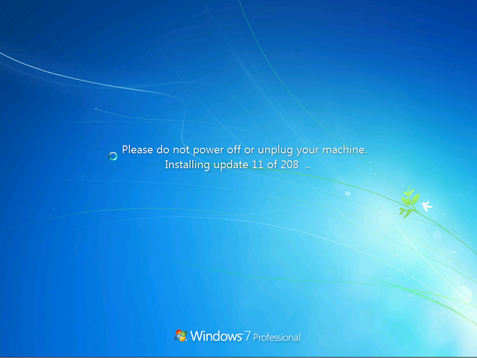 Razlog, zakaj se s posobitvami Windowsov marsikdo ne želi ukvarjati "ravno danes". Med nameščanjem večjih paketov popravkov lahko gremo namreč na kosilo. | Foto: Microsoft
