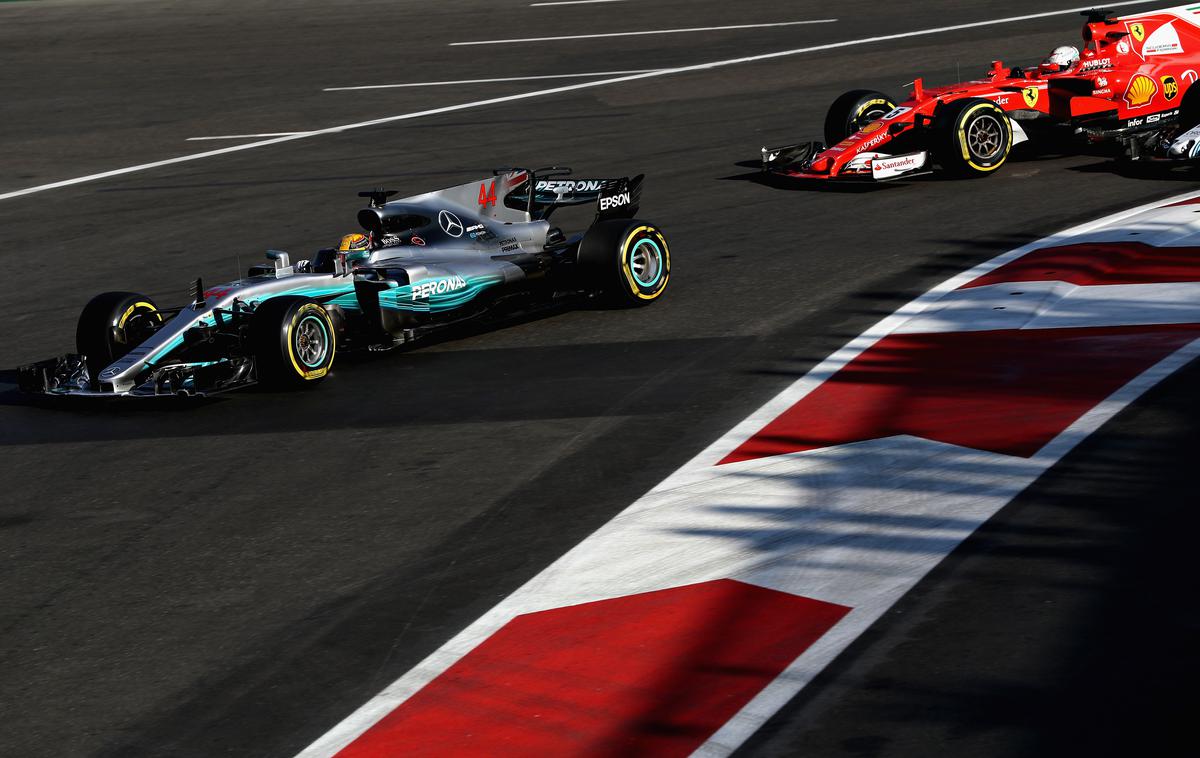 Vettel Hamilton Baku | Foto Reuters