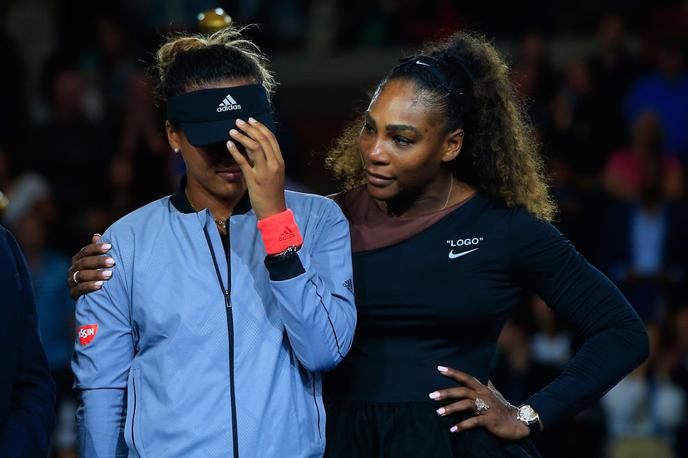 Naomi Osaka. Serena Williams | Naomi Osaka ni zdržala pritiska in je zaradi žvižganja gledalcev zajokala. | Foto Gulliver/Getty Images
