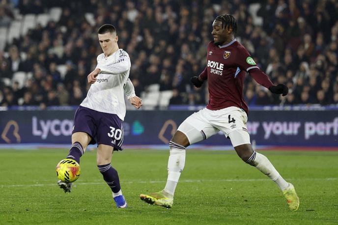 Benjamin Šeško Manchester United West Ham | Benjamin Šeško je drugič v nekaj tednih v sodnikovem dodatku rešil Manchester United. | Foto Reuters
