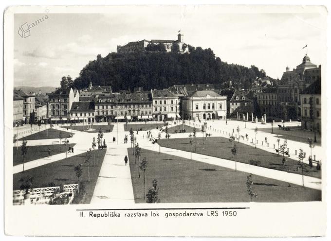 Park Zvezda leta 1950. | Foto: www.kamra.si