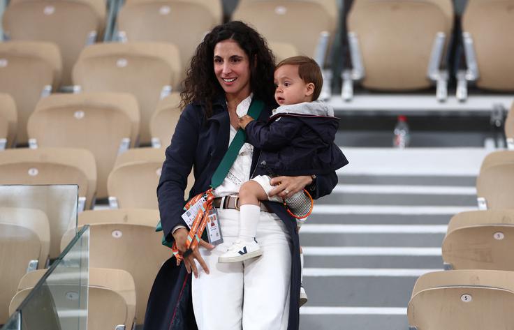 Rafael Nadal, žena, sin. OP Francije, Roland Garros | Foto: Reuters