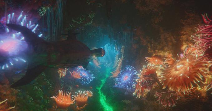 Če bodo kdaj posneli novo različico romana 20 tisoč milj pod morjem Julesa Verna, se lahko zgledujejo po tem kadru podmornice in podvodnega življa. | Foto: Blitz Film & Video Distribution