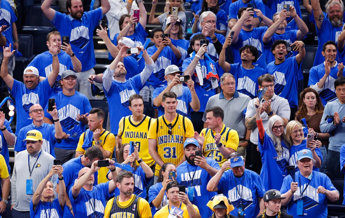 OKC Oklahoma Indiana | Oklahoma City Thunder se bo v ponovitvi finala pomerila z Indiano. | Foto Reuters