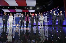 Demokratski predsedniški kandidati na soočenju podprli ustavno obtožbo Trumpa