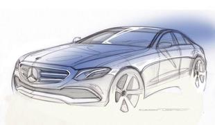 Novi razred E: uradna Mercedesova skica spet s podpisom Roberta Lešnika