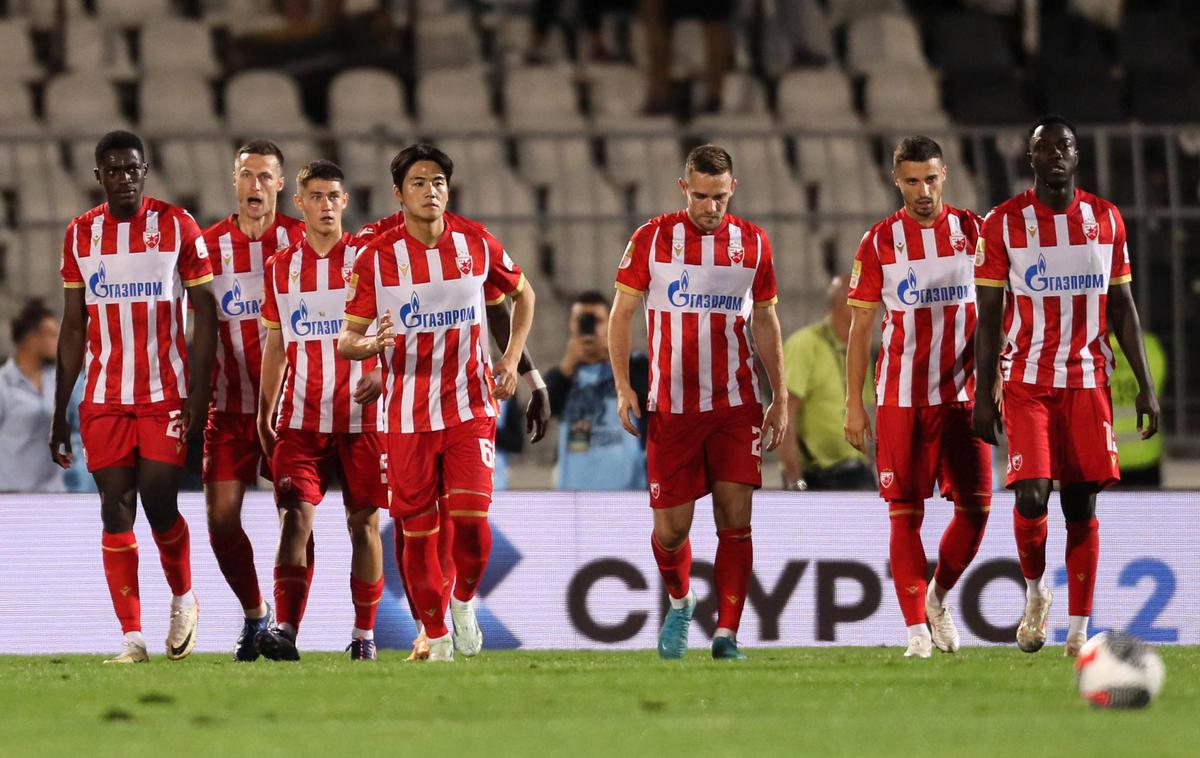 Crvena zvezda Timi Max Elšnik | Timi Max Elšnik in soigralci so bili na domačem stadionu šokirani že v prvi minuti prve tekme play-offa. | Foto Guliverimage