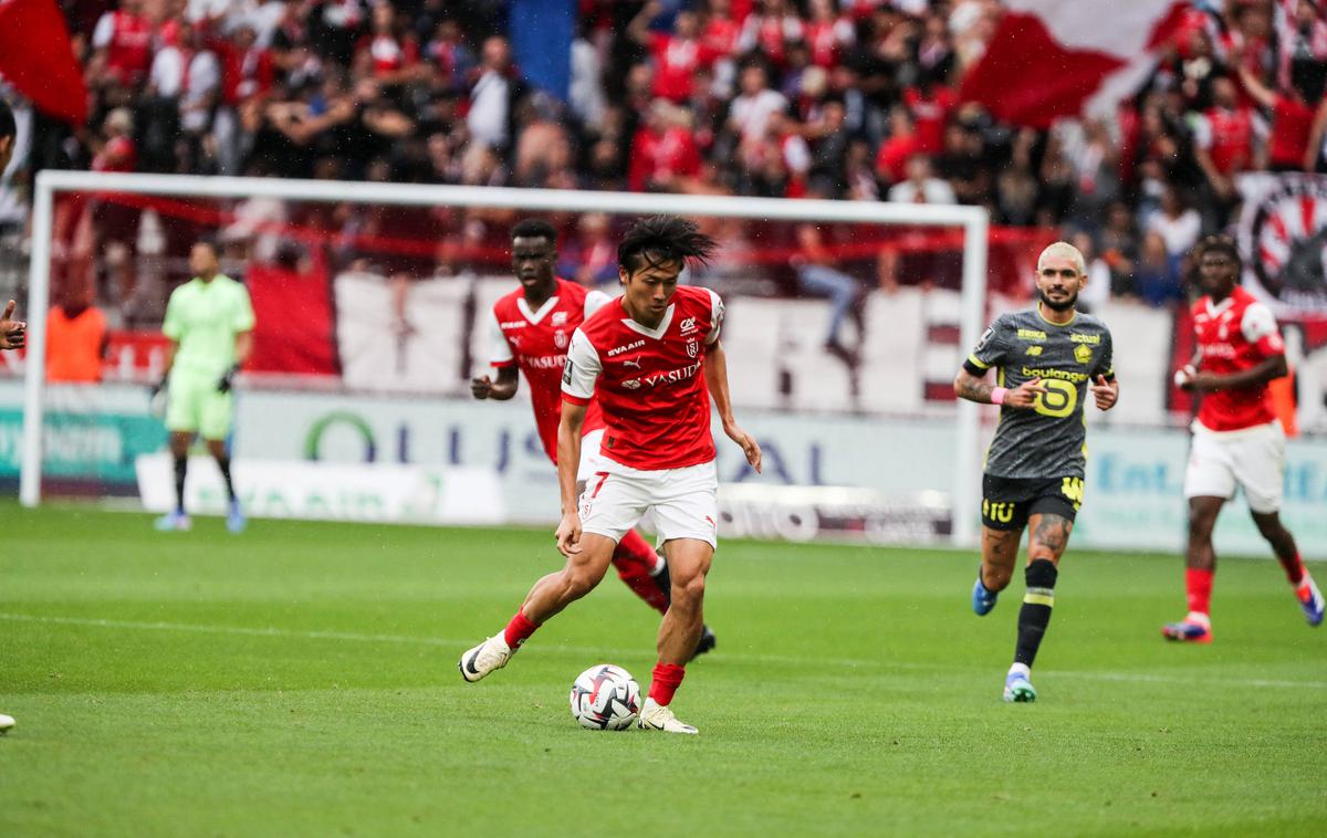 Junya Ito | Junya Ito je prispeval gol za zmago Reimsa. | Foto Guliverimage