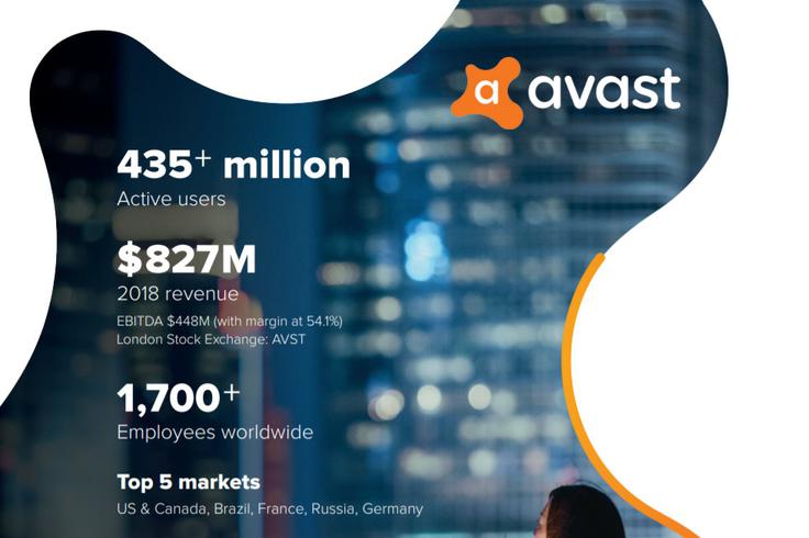Avast trdi, da ima po vsem svetu več kot 435 milijonov aktivnih uporabnikov. Mednje spadajo tudi uporabniki Avastovih plačljivih storitev. | Foto: Avast | Foto: 