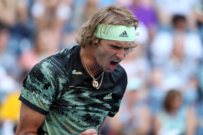 Aleksander Zverev je tretji niz dobil s 6:3. | Foto: Gulliver/Getty Images