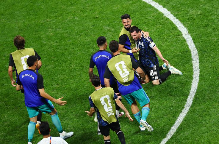 Messi bo na nedeljskem obračunu na stadionu MetLife v East Rutherfordu nastopil v drugem zaporednem in skupno tretjem finalu na svetovnih prvenstvih. | Foto: Reuters