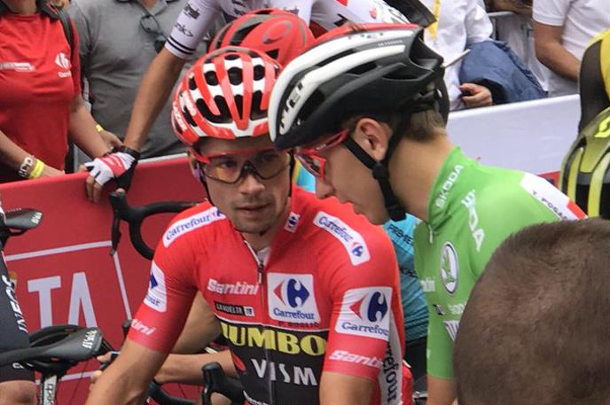 Pogačar Roglič Vuelta | Na lanski Vuelti smo spoznali dinamični duo slovenskega kolesarstva. | Foto Jaka Lopatič