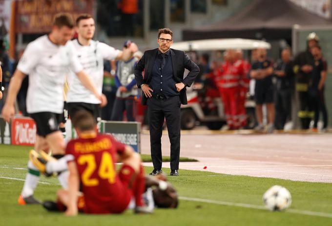 Eusebio di Francesco je bil jezen na igralce, ker so preveč časa po nepotrebnem izgubljali s protestiranjem pri sodniku. | Foto: Reuters